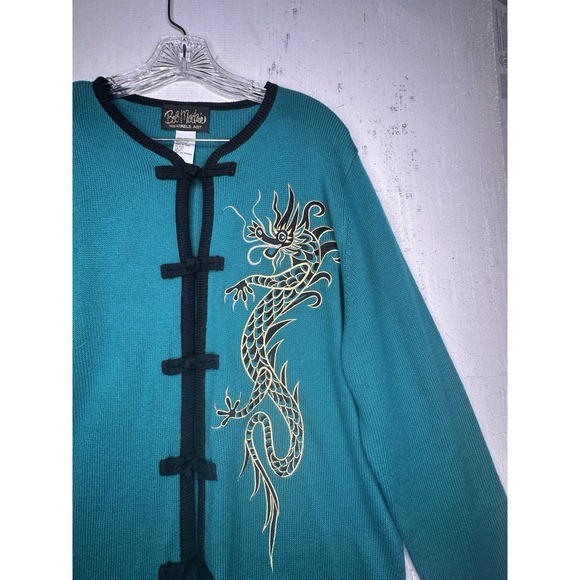 Bob Mackie Turquoise Wearable Art | Tagged Size: L - Picture 2 of 11